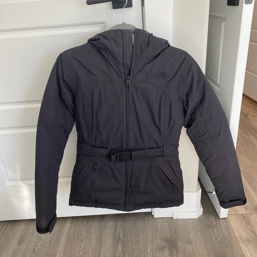 North Face Down Coat Women’s XS with belt